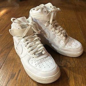 High Top Nike Air Force 1s Size 9 women’s